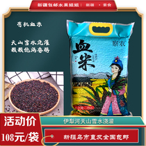 Xinjiang Zhanong blood rice Purple rice blood glutinous rice bag dumplings rice ball sushi Purple rice dew whole grain porridge Five grains 10 pounds