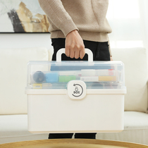 Mole medicine box family household large-capacity multi-layer medical box emergency medical drug storage box small medicine box