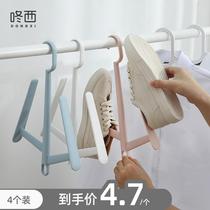 Hootwear rack adhesive hook Multifunctional drying shoe rack windproof indoor outdoor balcony artifact window window sill drying shoes hanging shoes