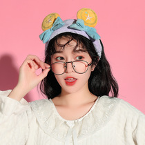 Douyin explosion Net red wash face makeup hair band Joker out hairband female plush cartoon cute headband headdress