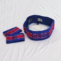 Korean version of mens and womens sports wristband hair three-piece adult child street dance headgear student wrist suit