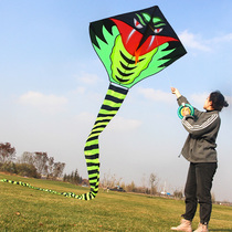 Long-tailed green snake kite adult Special super large three-dimensional breeze easy flying net red Chinese wind 2020 New