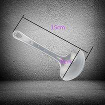 Hot pot takeaway transparent soup spoon Hua plastic thickened spoon large handle spoon bag long disposable spoon