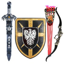 Sword childrens toy boy plastic sword simulation weapon model antique armor weapon bow and arrow shield toy