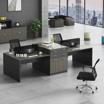 Finance Office Furniture Brief Modern Staff Desk Substaff Position Screen Holder Desk Chair Composition