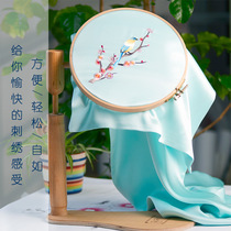 Famous ancient embroidery art 2020 high quality handmade wood embroidery embroidery stretch cross stitch shelf Hunan embroidery table embroidery table embroidery