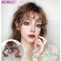 Wool roll bangs wig Female real hair incognito wig piece Teddy roll fake bangs natural invisible forehead fake head curtain