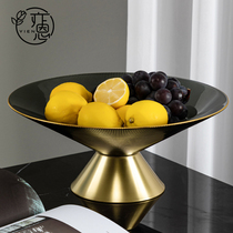 2021 New European and American light luxury high-end creative home coffee table living room candy snacks glass fruit plate ornaments