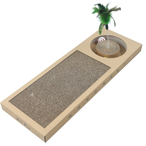 Cat scratch board toy integrated set cat feather toy claw plate practice claw cat stick toy ball corrugated paper