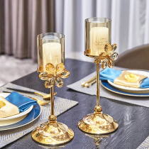 Eurofeather Containers Crystal Candle Holders Home Table Candlelight Dinner Nordic Crystal Romantic Decorative Candle Hem