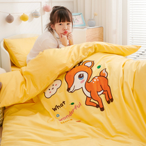 Infant garden nap cover spring autumn and winter Four Seasons universal feather velvet baby quilt children quilt cotton