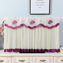 Simple modern lace TV cover dust cover cloth is turned on no removable and washable TV cover dust cover cover
