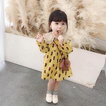 Female baby dress spring and autumn girls foreign skirt long sleeve Spring Children baby princess dress 2021 New