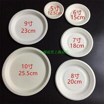 Disposable paper plate 5 6 7 8 9 10 12 inch cake plate large round plate Kindergarten painting manual diy