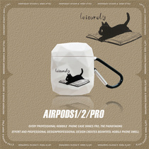 ins Japanese and Korean minority cat airpods Protective case set 2 Generation 3Pro for Apple wireless Bluetooth headset 2 3 1 generation silicone soft box personality creative simple style Korean men and women new Tide