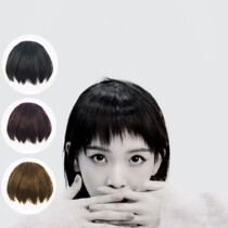 Japanese two-dimensional dog gnawing fake bangs Female Hepburn bangs face repair invisible incognito net red eyebrows short hair wig film