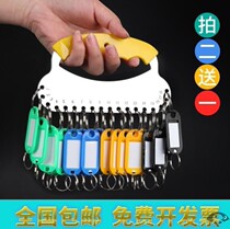 Pendant Dormitory Department Can Mark Key Plate Factory Lock Spoon Plate Stainless Steel Landlord Key Buttonpan Portable