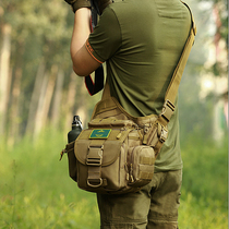 Outdoor large saddle bag bag men and women shoulder bag shoulder bag tactical canvas multifunctional SLR camera photo bag