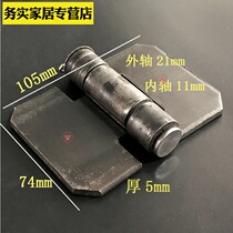 Iron Door Hinge Hardware Door Shaft Heavy Iron Hinge Thickened Hinge 5mm Large Wagon Carriage Detached Folding Welding