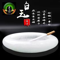 Handmade Fashion Ashtrays Natural Yellow Jade Marble Gift Office Home Practical Creative Minimalist Gift