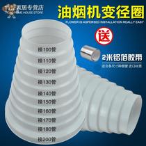  Range hood aluminum foil exhaust pipe reducer ring exhaust pipe check valve adapter size head variation