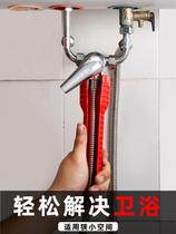 Multi-purpose installation kitchen wash basin disassembly multi-function sink wrench repair sewer wrench large opening