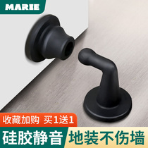 Door suction free of punch door stopper silicone anti-muted floor suction toilet door bumper door top crashers suction door Shenzer