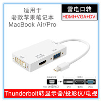  mini DP to VGA HDMI DVI adapter cable Apple computer converter projector port Suitable for old macbook pro air HD connection TV display