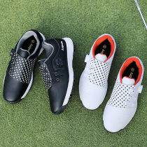 Golf mens shoes foreign trade large size rotating button removable nail non-slip waterproof and wear-resistant Joker sports shoes super fiber