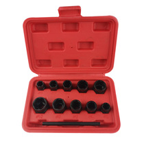 11PC nut extractor Metric high hardness wear and tear defective nut repair Household set of hardware tools