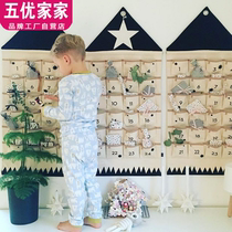 Simple Digital hanging bag jewelry accessories mobile phone finishing bag 16 pockets 24 pockets wall hanging storage bag