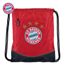 Bayern Munich club logo simple light drawstring fitness bag portable large capacity carry-on bag