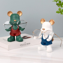 Creative violent bear cute glasses frame ornaments glasses shop counter props ornaments glasses holder glasses Holder