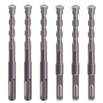 Non-standard square shank four-pit hammer concrete drill bit Round shank two-pit two-slot impact drill 12 5 14 5 16 5