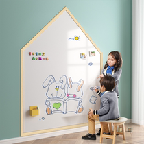 Whiteboard wall stickers home removable non-injury wall magnetic soft blackboard teaching office training writing board rewritable childrens wall graffiti painting self-adhesive magnetic small blackboard green board veneer wall