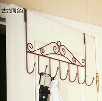 Door rear adhesive hook hanger free of installation coat rack landing lazy hanger convenient home bedroom easy storage