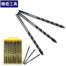 Alloy Triangle Drill Tile Glass Cement Wall Body Ceramic Drill Open Pore Machine Pistol Drill Impact Drill Head