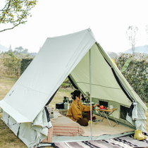 Offweek Outdoor Vintage Cotton Tent Luxury Camping Cotton Tent Deluxe Camping Cotton Tent Cabin MINI house 6 7