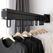 Balcony push-pull wall-mounted folding drying rack invisible household indoor window telescopic clothes bar drying