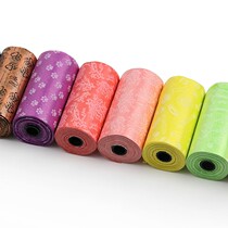 Dog ten poo bag pick up shit bag plastic walking dog rubbish bag Teddy stool ten poo bag cleaning bag Pet supplies