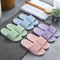 Couple Bathroom Slippers Womens Thick Bottom Non-slip Domestic Indoor Leaks Bath Summer Outwear Trendy Fashion Beach Shoes