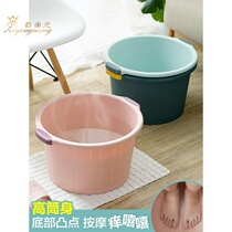 Foot bath bucket bubble foot basin nail salon men and women beauty foot basin size foot washing health care plastic bathtub
