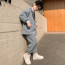  Boys  suit suit childrens handsome suit British style spring and autumn 2021 new autumn boys western style casual trend