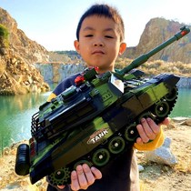 Large remote control tank can launch parent-child battle crawler model child charging electric boy off-road vehicle toy
