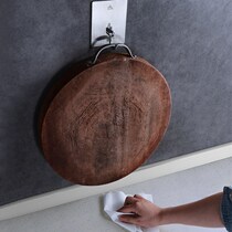 Free-to-punch containing cutting board shelf Kitchen Supplies Rack Wall-mounted Chopping Block Hook Large Bearing Case Board Rack