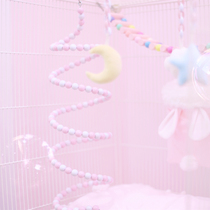Honey ladders climbing toys squirrel rope climbing flying squirrel swing revolving ladder cage decoration pendant honey Kunk supplies