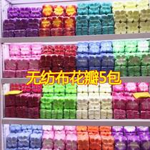 Simulation rose petal decoration wedding Valentines Day Non-Woven Hand scattered fake petal hotel wedding supplies