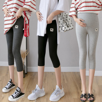 Pregnant women leggings summer wear thin 2020 wear safety pants pregnant women pants Capri pants shorts Net red tide summer