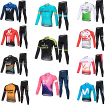 New Tour de France Team riding for spring autumn winter long sleeves braces for men and women Suit Mountain Road Bike Ride