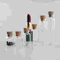 Transparent cork glass bottle bayonet vial lanugo deciduous tooth collection small bottle control capsule wishing bottle bottle